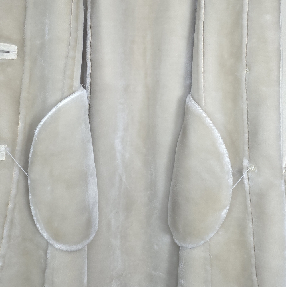 Vtg Cream Penny Lane 70s Faux Fur And Suede Size M Bohochic Penny Lane - Picture 6 of 10
